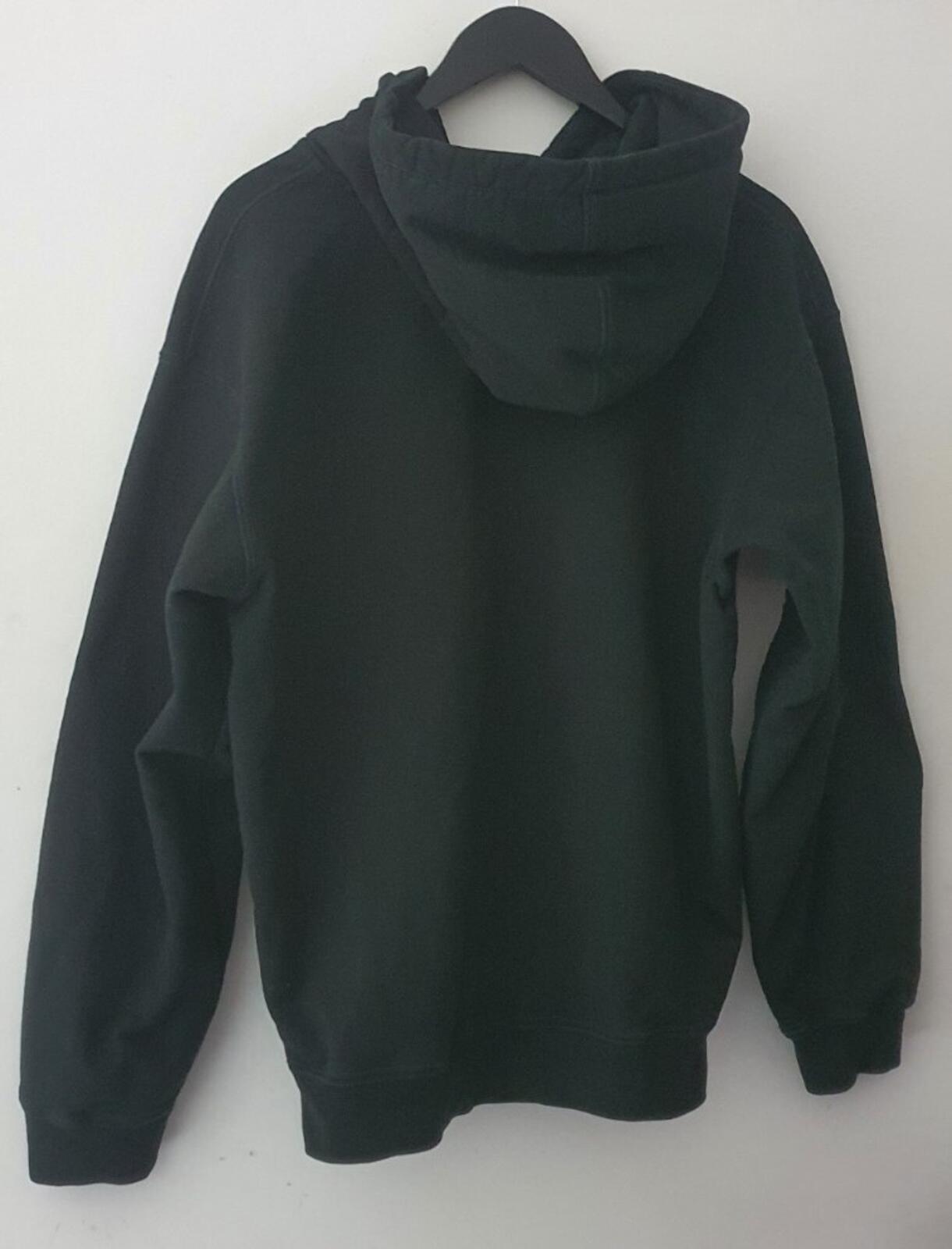 FW19 Supreme Text Stripe Zip Up hooded sweatshirt L Large DYED Hoodie