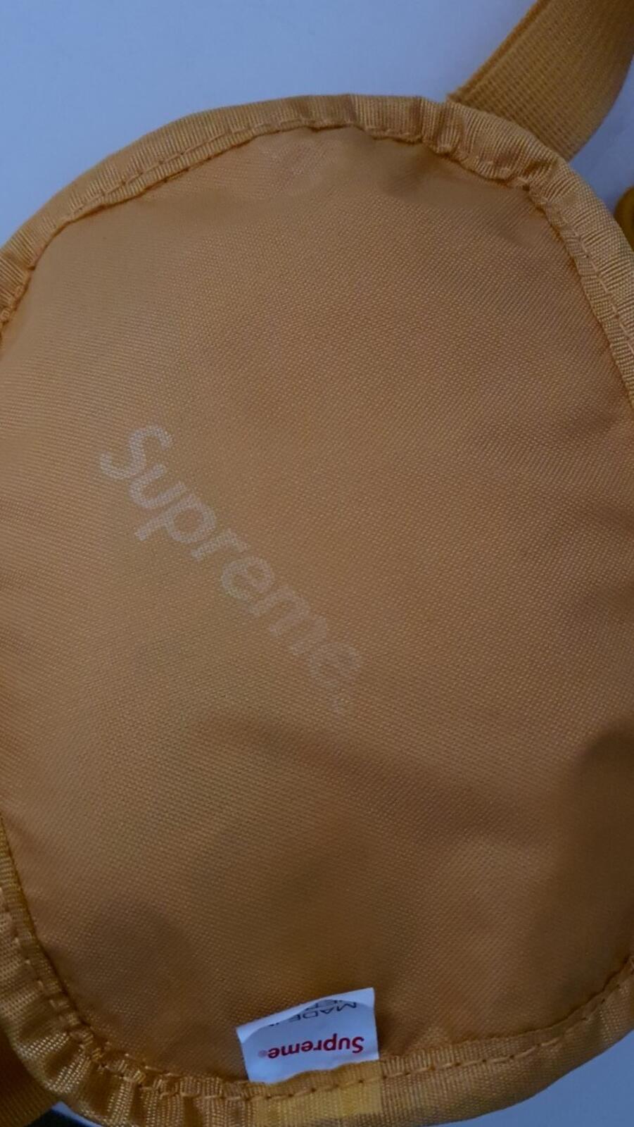 SS20 Supreme small shoulder side bag gold Cordura fabric mesh 3M reflective Logo