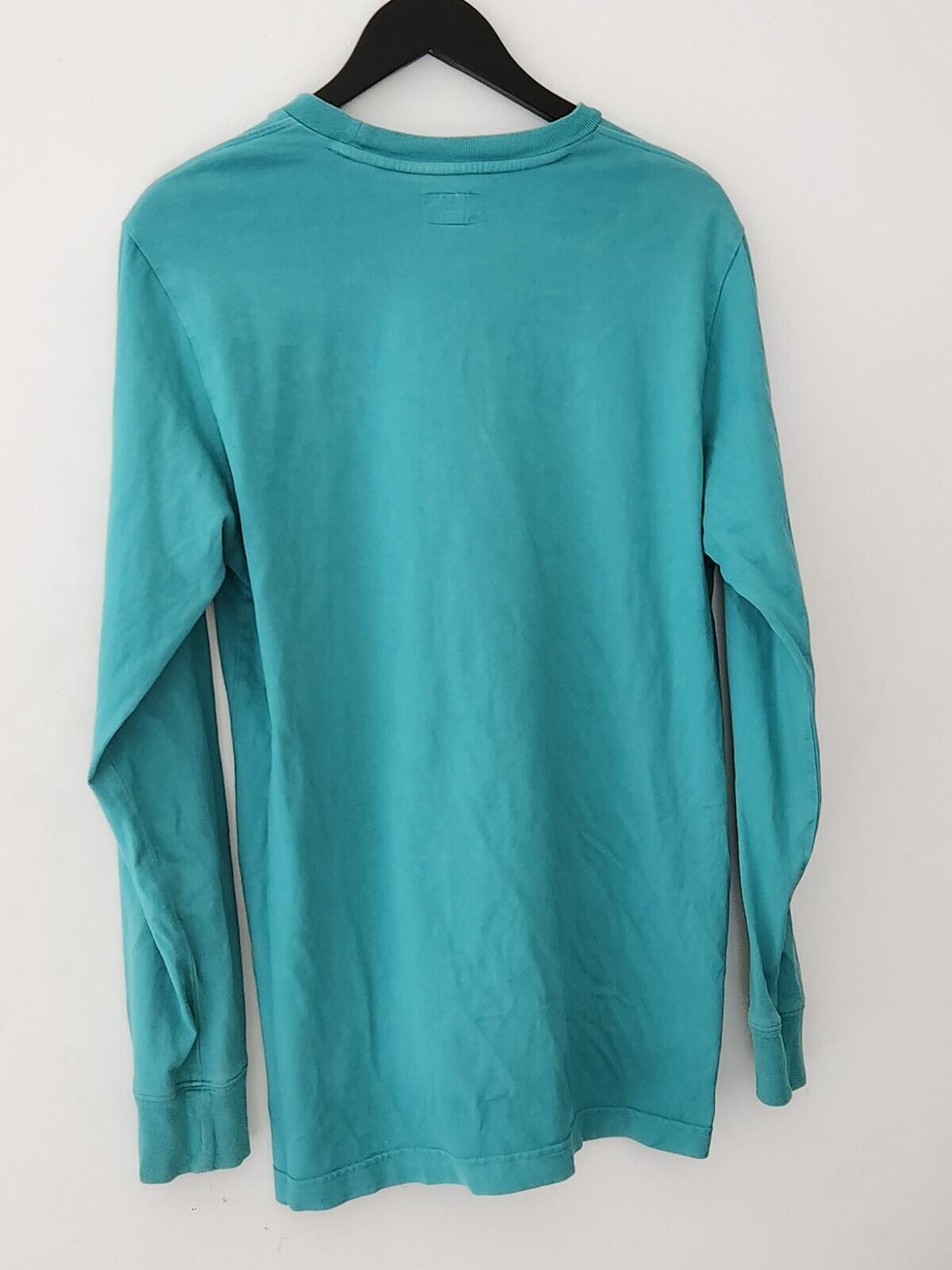 SS17 Department L/S Tee Long Sleeve Top tee size M Medium T-shirt Teal