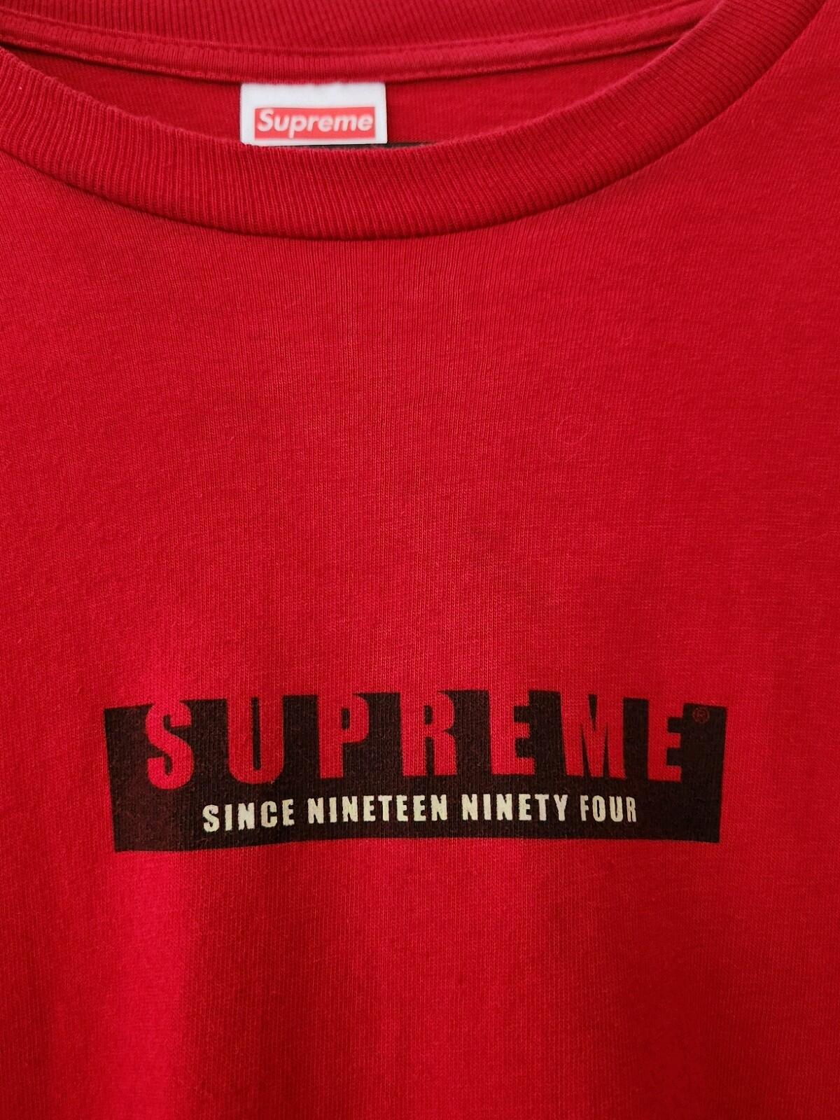 FW18 Supreme 1994 L/S Tee Red Longsleeve T-shirt Size L Large Top