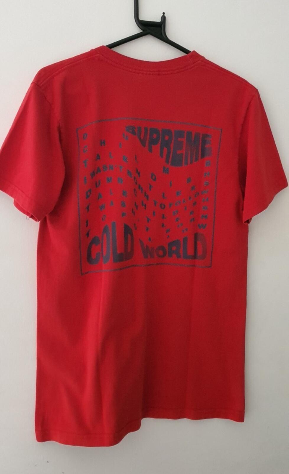 Camiseta roja talla M Supreme Cold World SS16