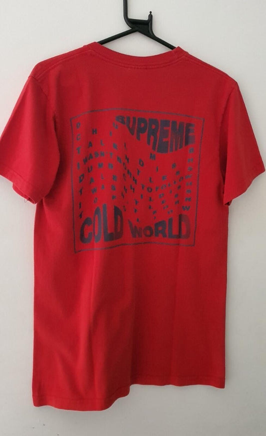 Camiseta roja talla M Supreme Cold World SS16