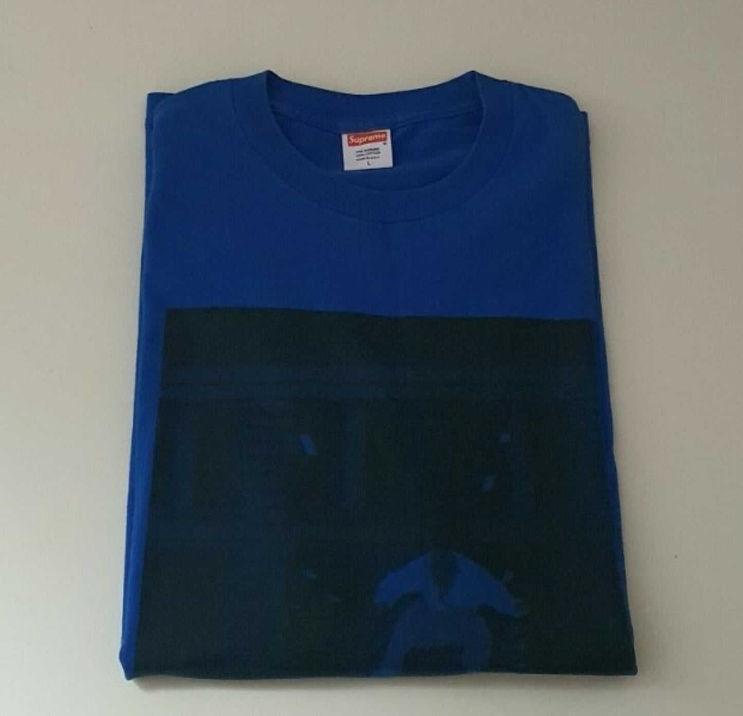 FW09 Supreme x Ari Marcopoulos Lafayette Tee Blue Size L