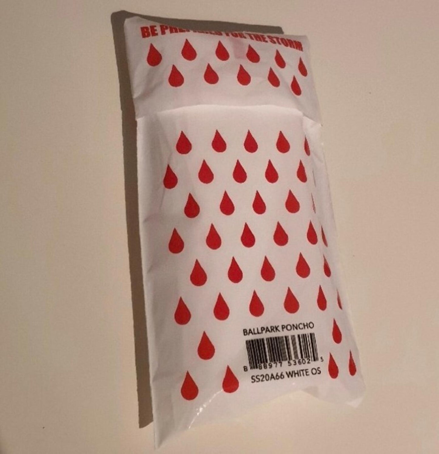 SS20 Supreme Ballpark box logo rain poncho accessory