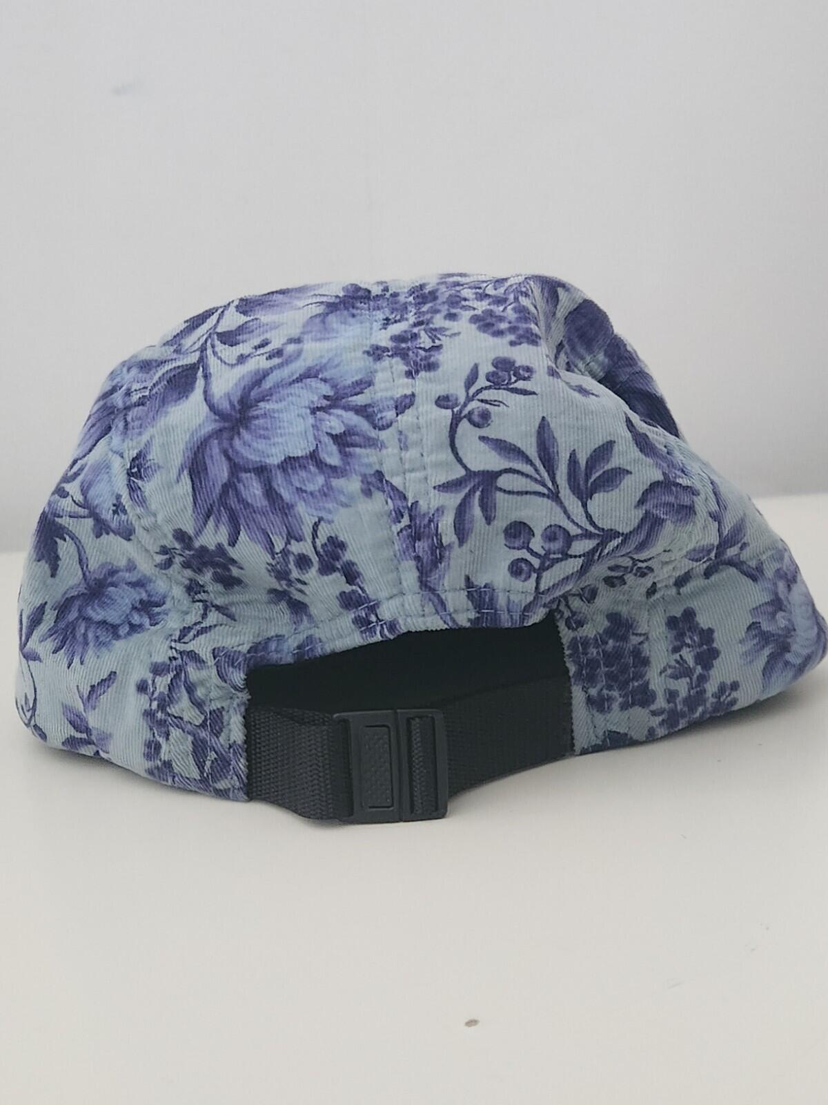 FW12 Supreme x Liberty Art Fabrics Floral Camp Cap vintage hat Leather Visor