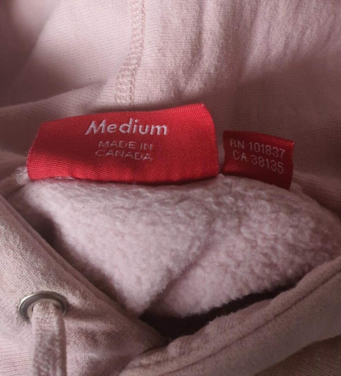 FW17 Supreme Tonal S Logo Hooded Sweatshirt Pink Size M