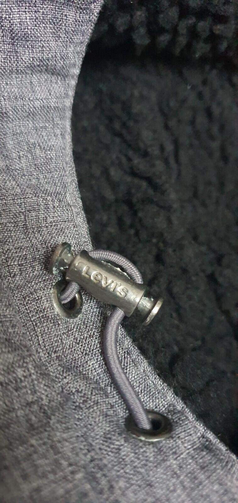 LEVI'S Soft Shell Hooded Jacket Size XL Grey