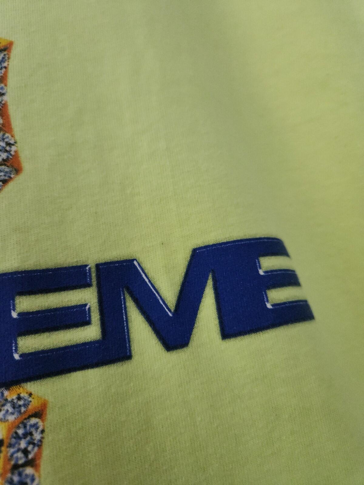 SS18 Supreme Diamonds Tee Size M Medium T-shirt Bright Yellow