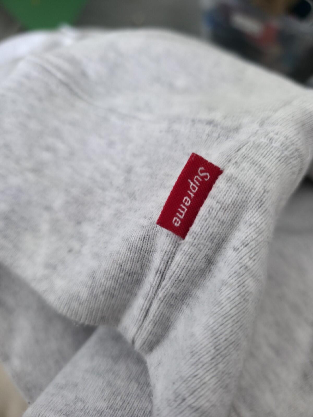 SS20 Supreme XXL Hooded Sweatshirt Ash Grey Size M