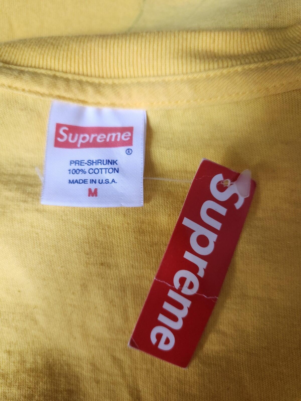 SS14 Supreme Nefertiti Tee Yellow Size M