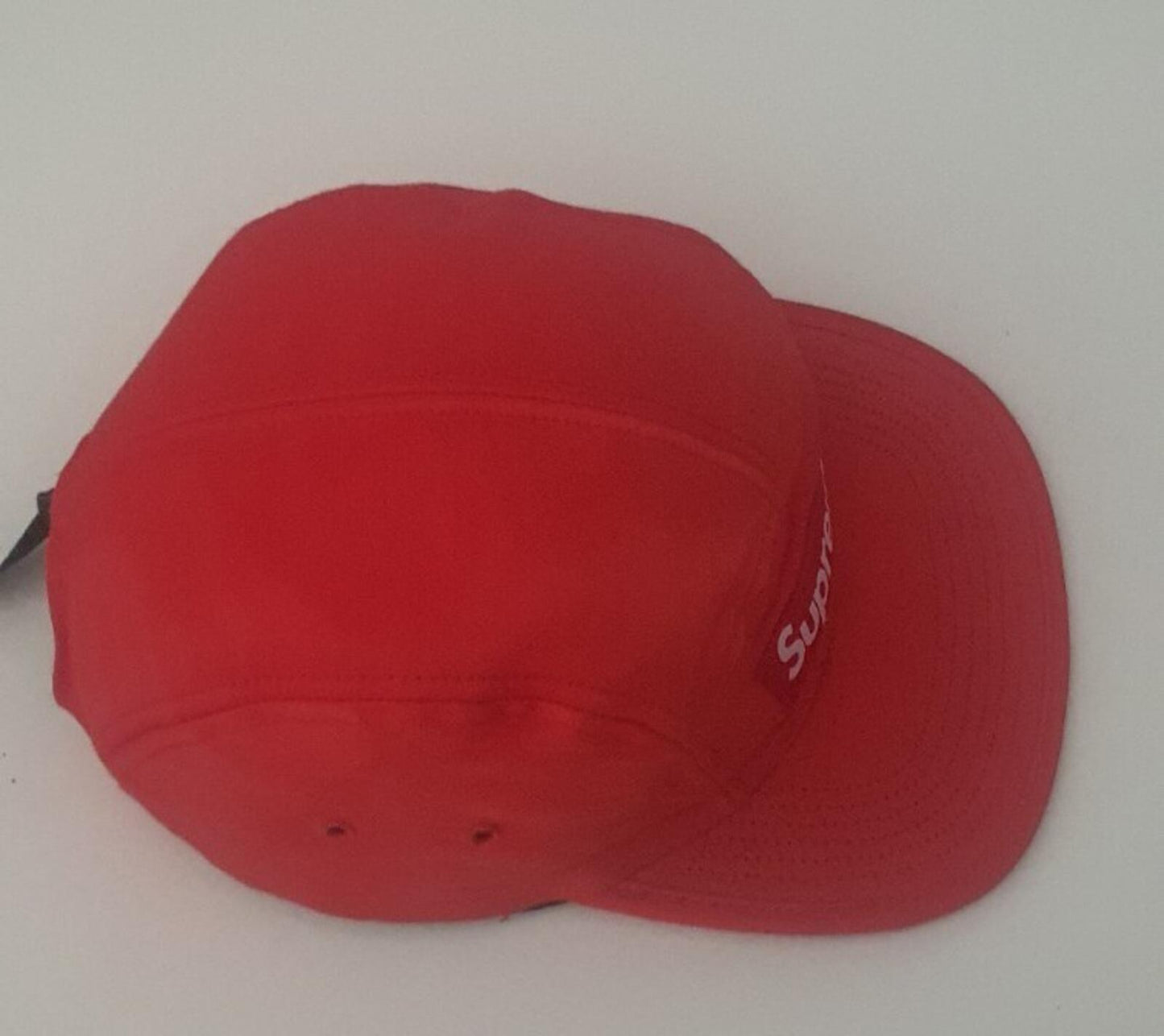 SS17 Supreme Satin Camp Cap Red