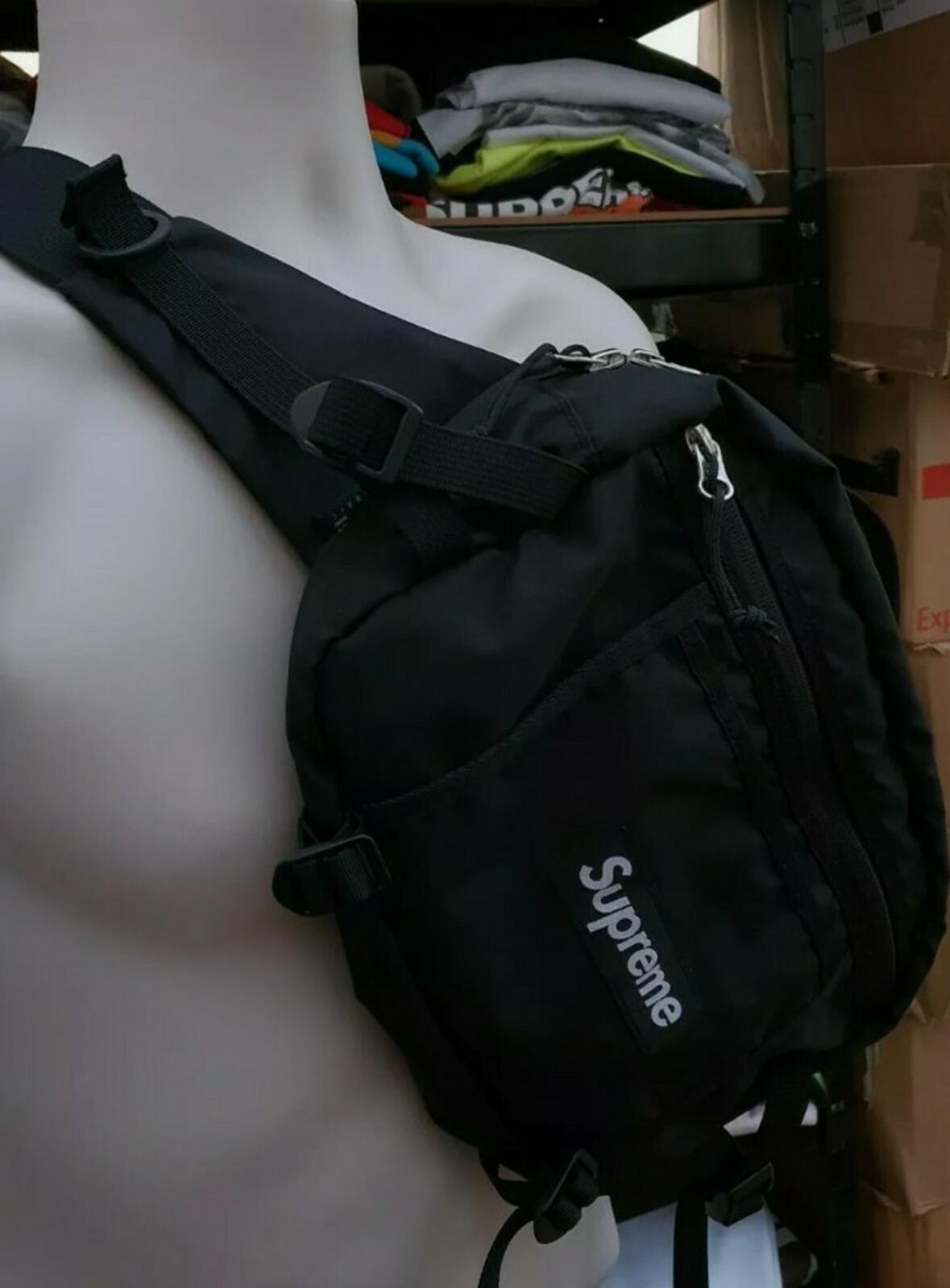 SS16 Supreme Shoulder Bag Waist Black