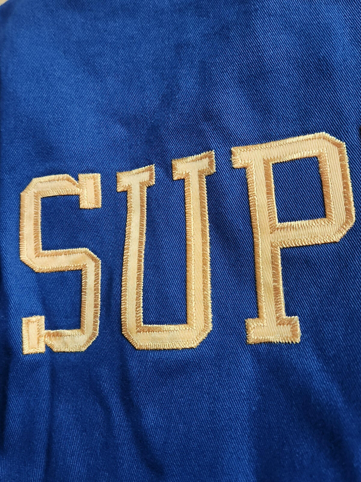SS13 Supreme Cadet varsity jacket blue L large vintage 2013 Vintage Rare
