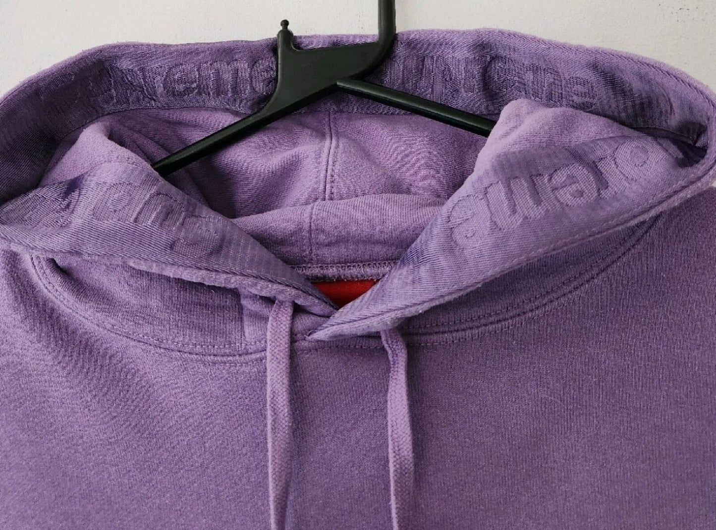 SS20 Supreme Tonal Webbing Hooded Sweatshirt Size L Large Violet Hoodie