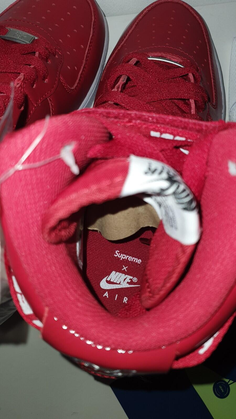 FW14 Supreme Nike Air Force 1 Hi US 9 UK 8 EUR 42.5 trainers red shoes lot Rare