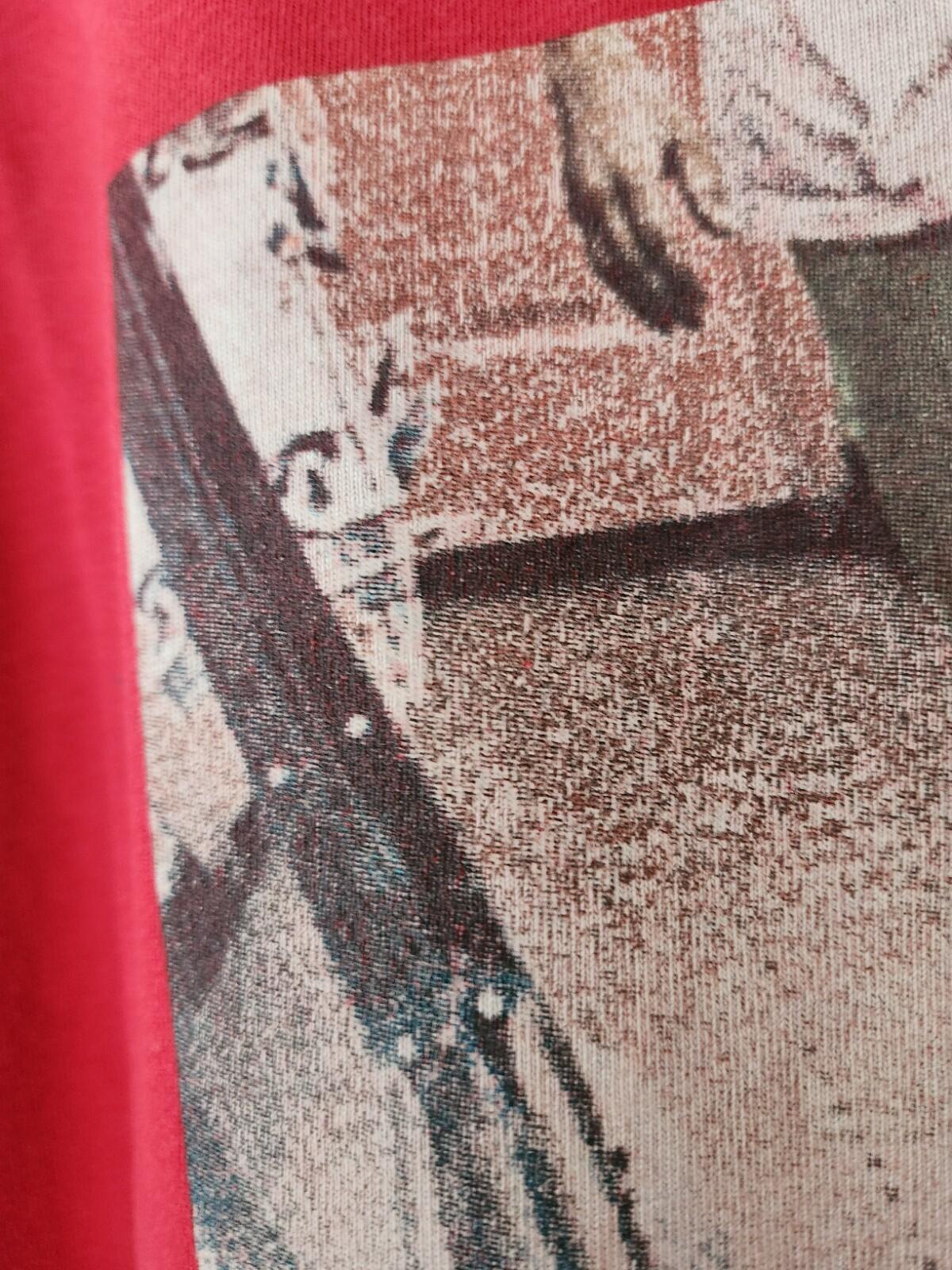 SS15 Supreme KIDS 40OZ red Tee L large T-shirt Jesus Christ what happened? Rare