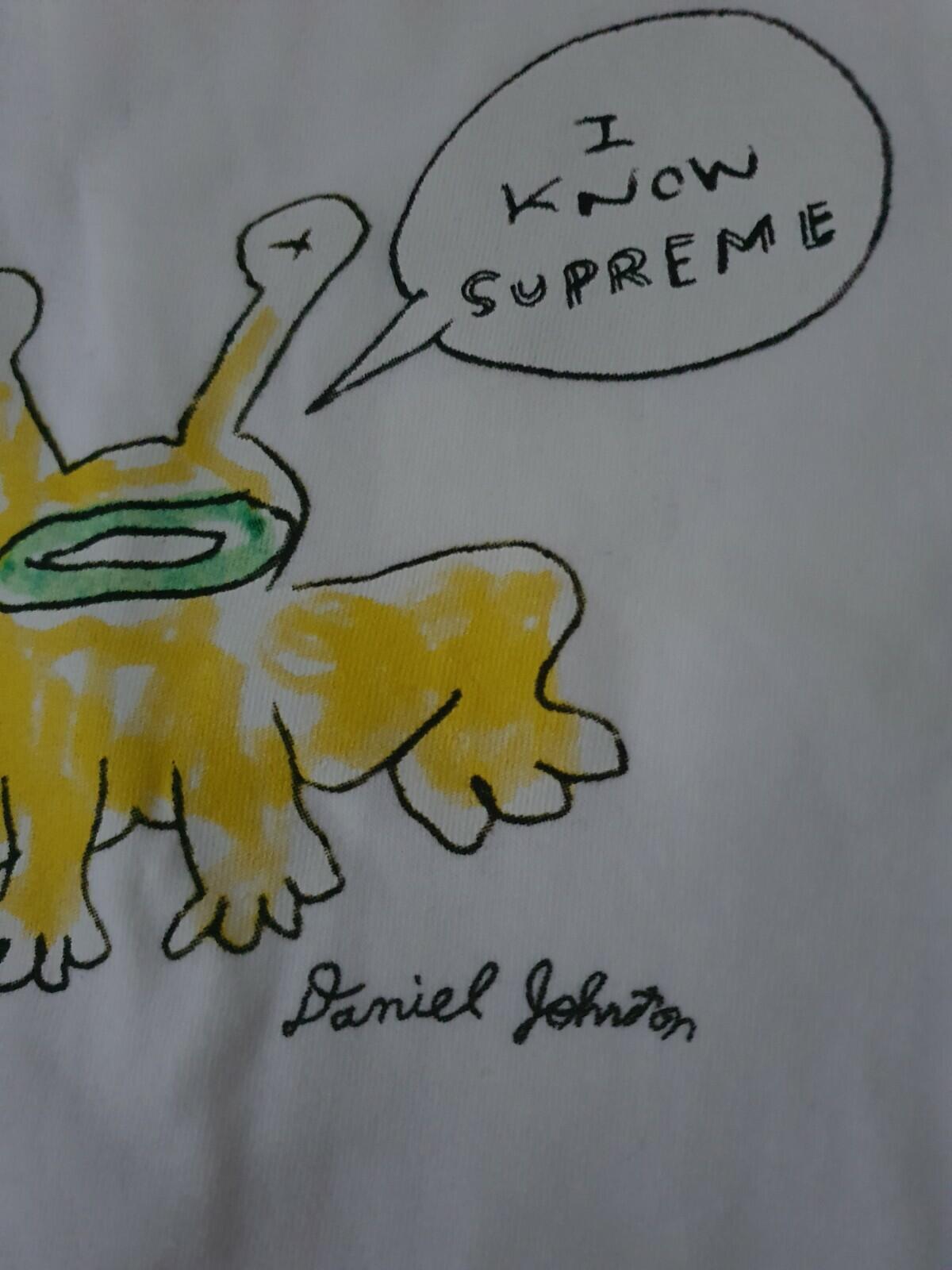 SS20 Supreme x Daniel Johnston Frog tee M white T-shirt