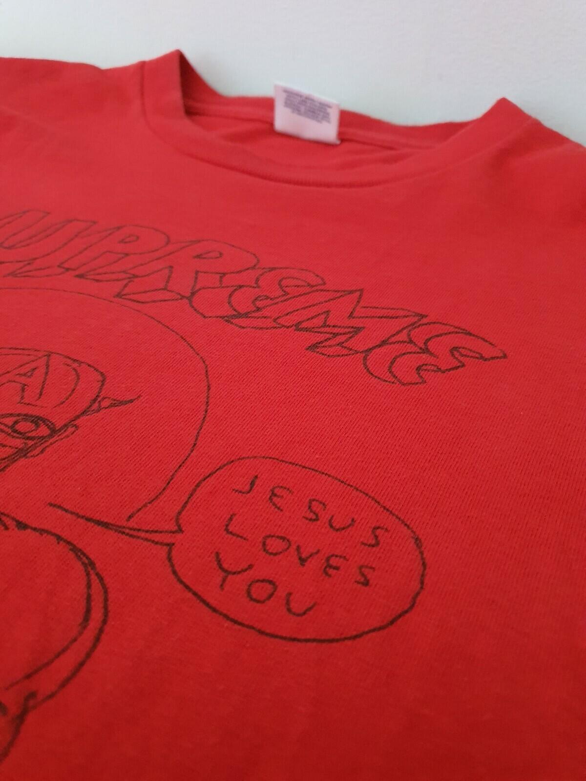 SS12 Supreme Daniel Johnston Jesus Love Tee Red Size M