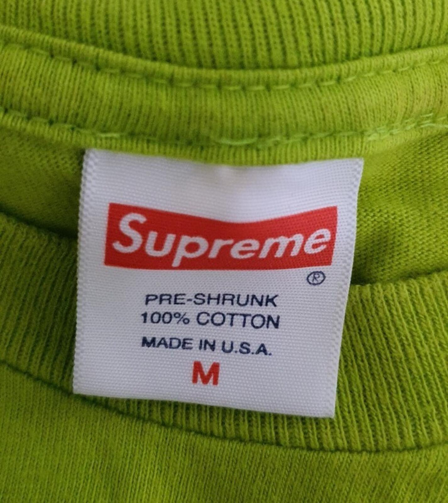 FW17 Supreme x Akira Syringe lime tee size M medium T-shirt Anime Worn 1x