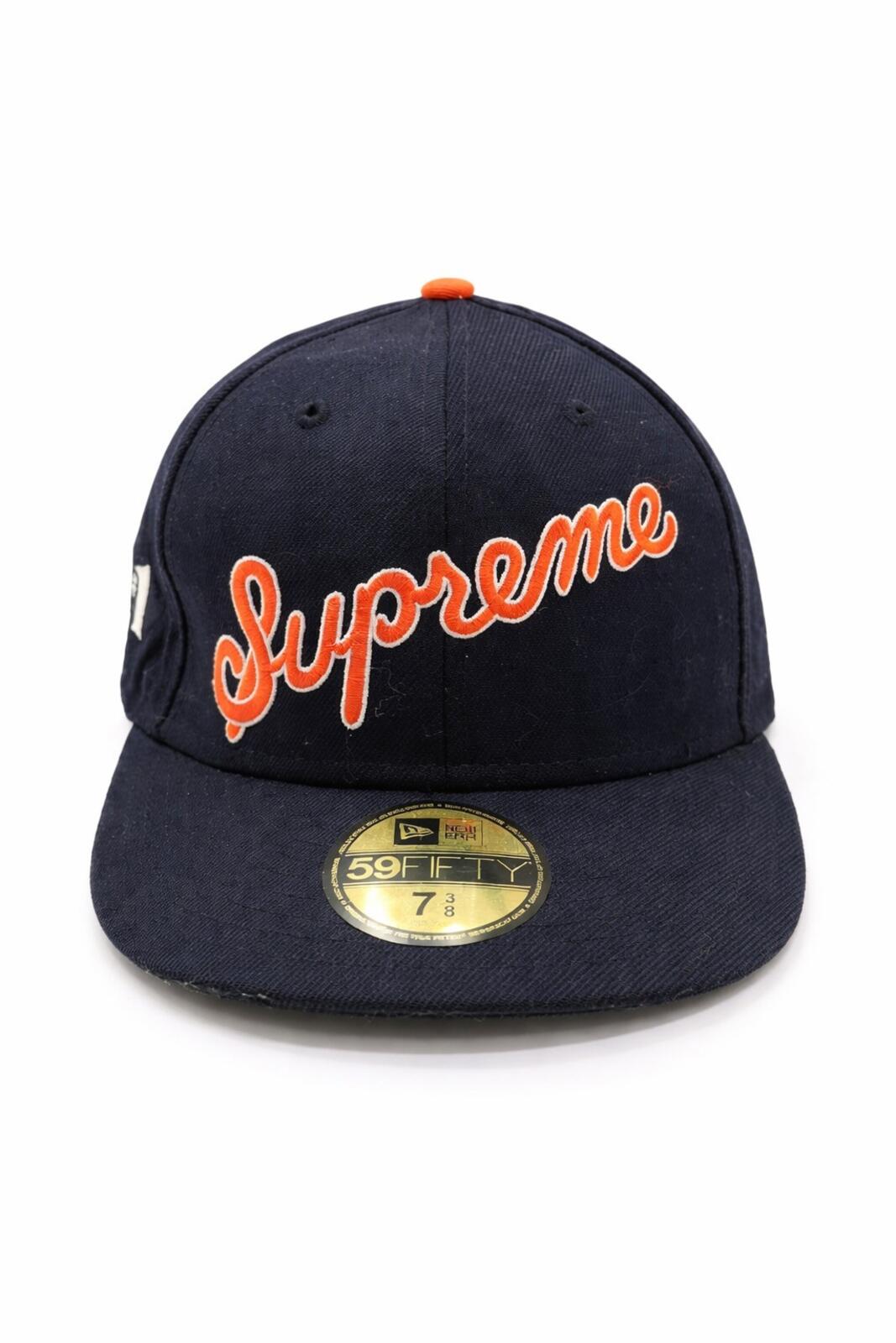 SS12 Supreme NO 1 Script New Era 59fifty fitted cap size 7 3/8