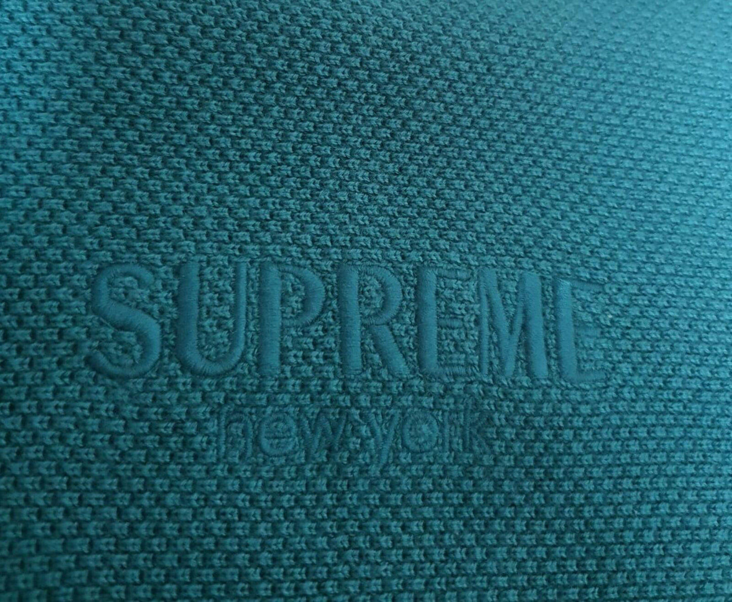 FW18 Supreme Pique Crewneck teal size L large sweater sweatshirt New With Tag