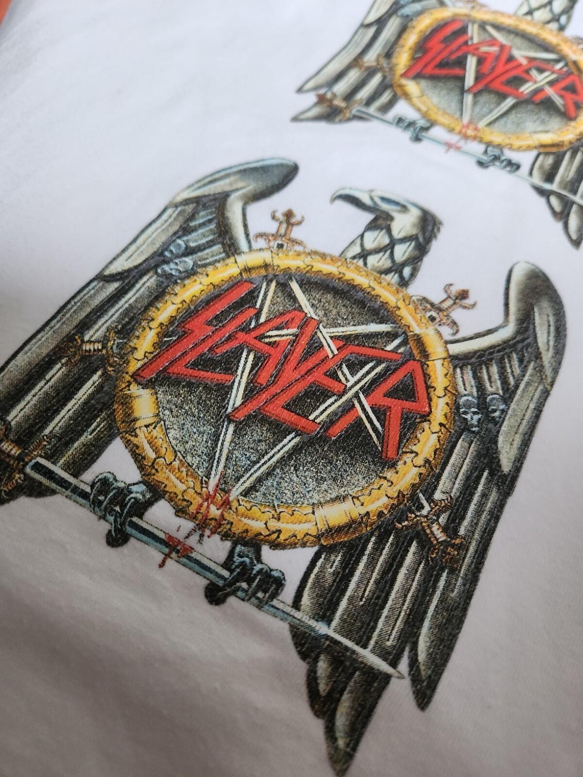FW16 Supreme x Slayer Eagle tee white T-shirt size M medium