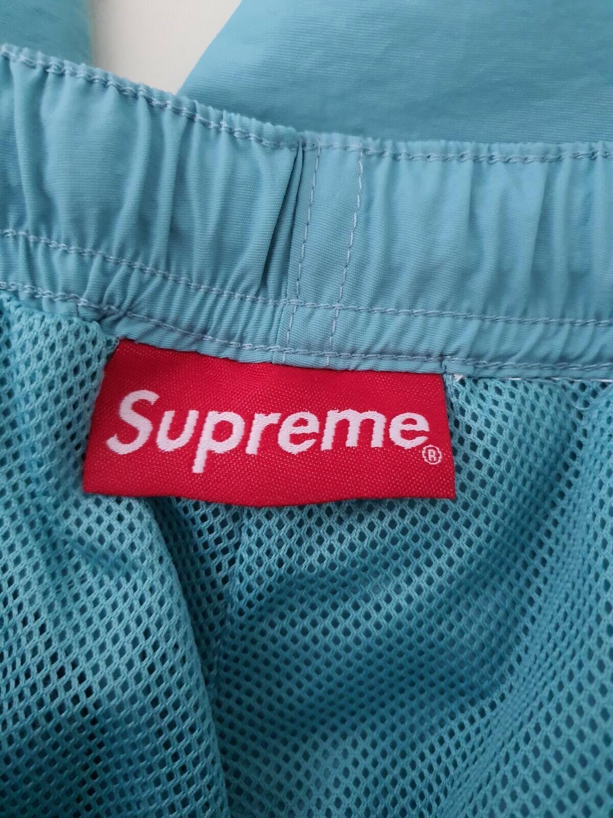 SS18 Supreme Tonal Taping Nylon Track Pant Pale Green Size L