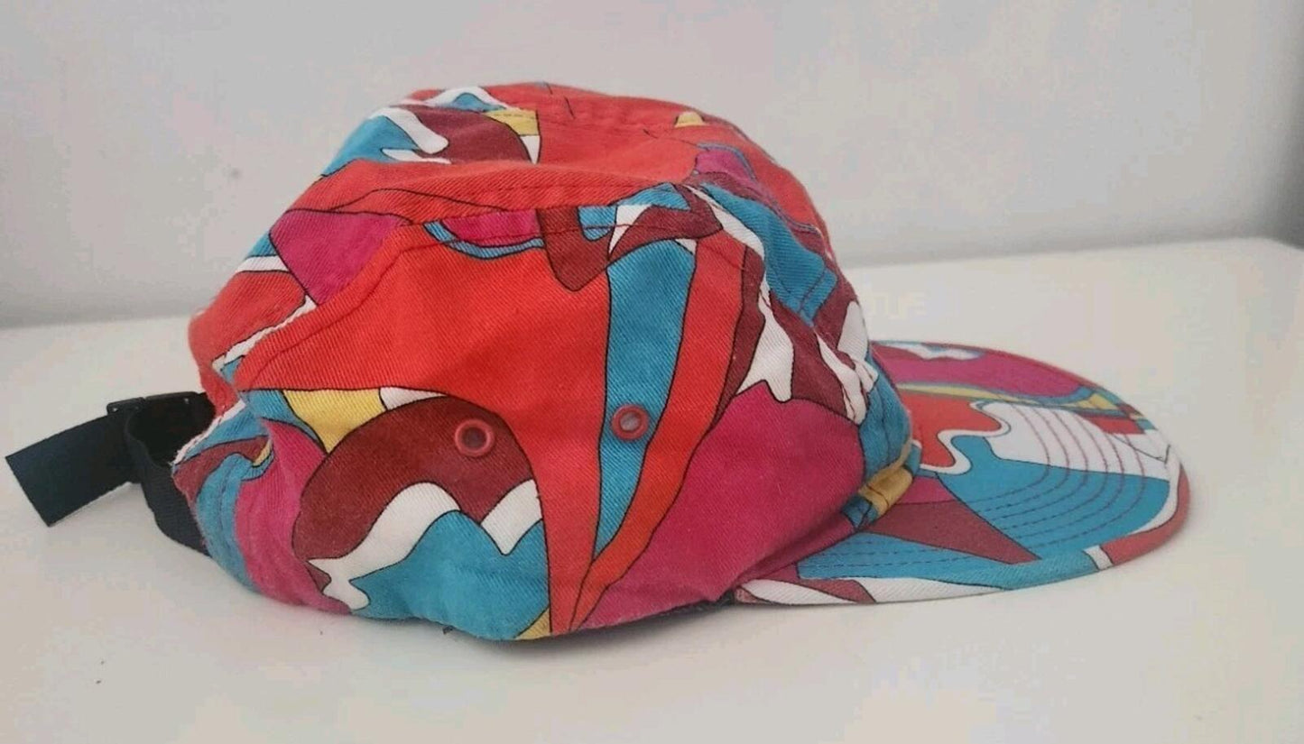 SS16 Supreme Abstract camp cap red blue box logo rare hat made in USA