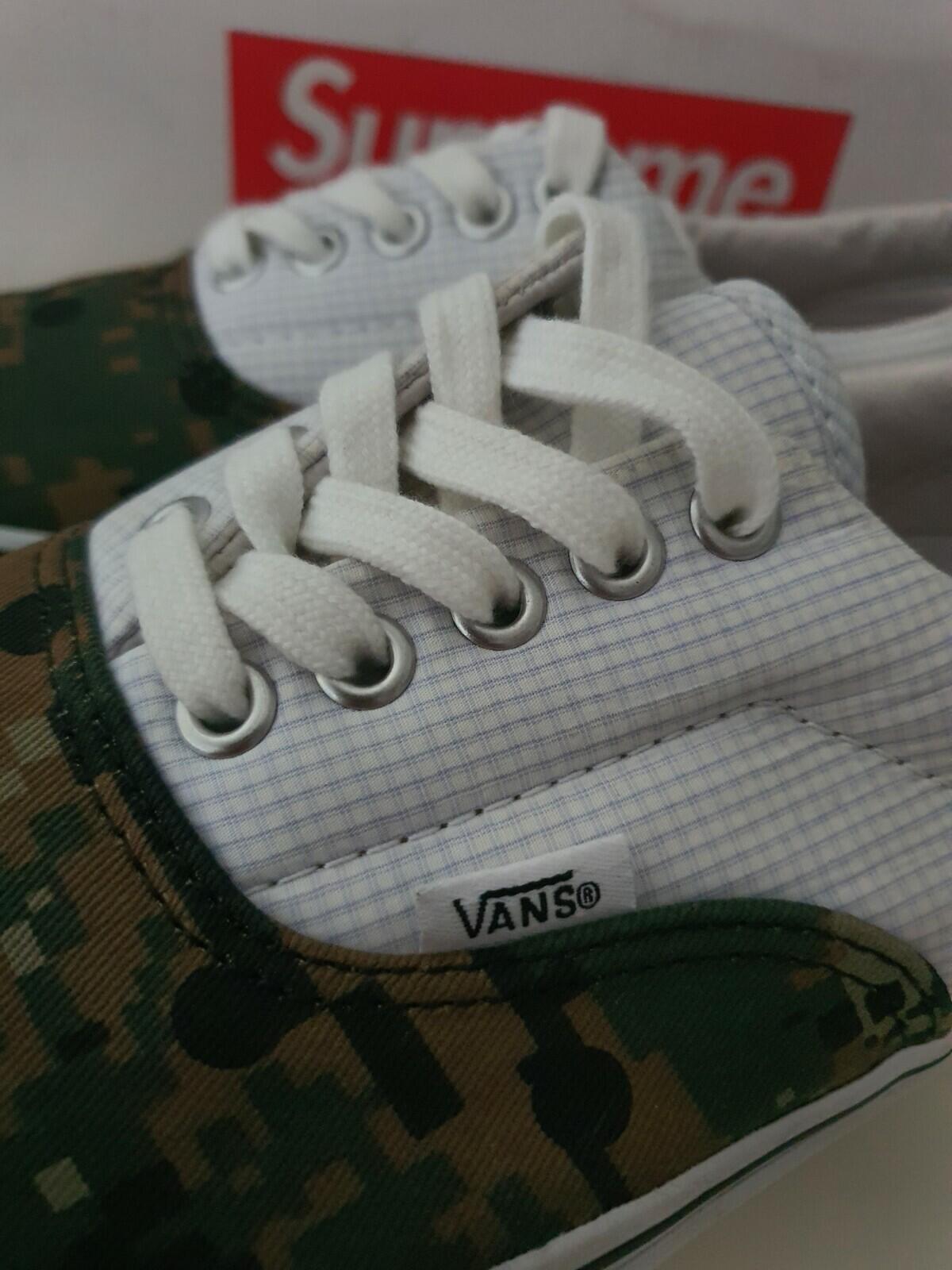 SS13 Supreme x Vans x Comme Des Garcons CDG Era Pro Talla US 8 UK 7 EU 40.5 oliva Rara