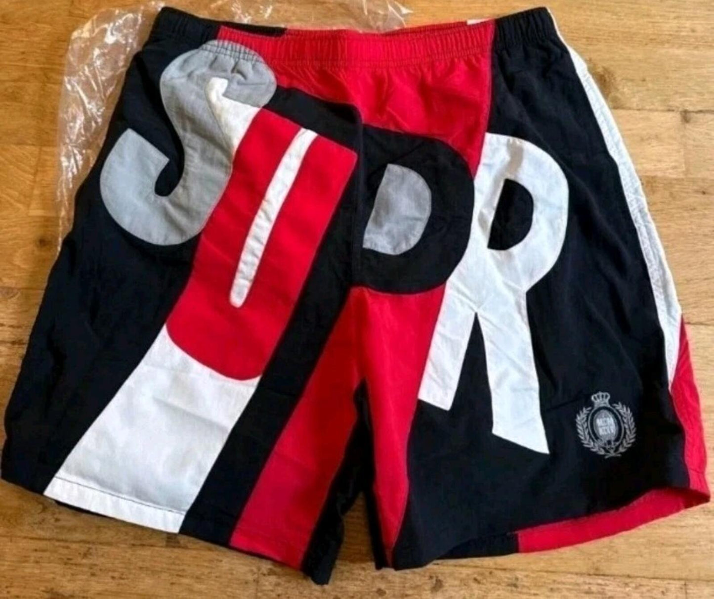 SS20 Supreme Big Letter Track Jacket + Water Shorts Set Size M