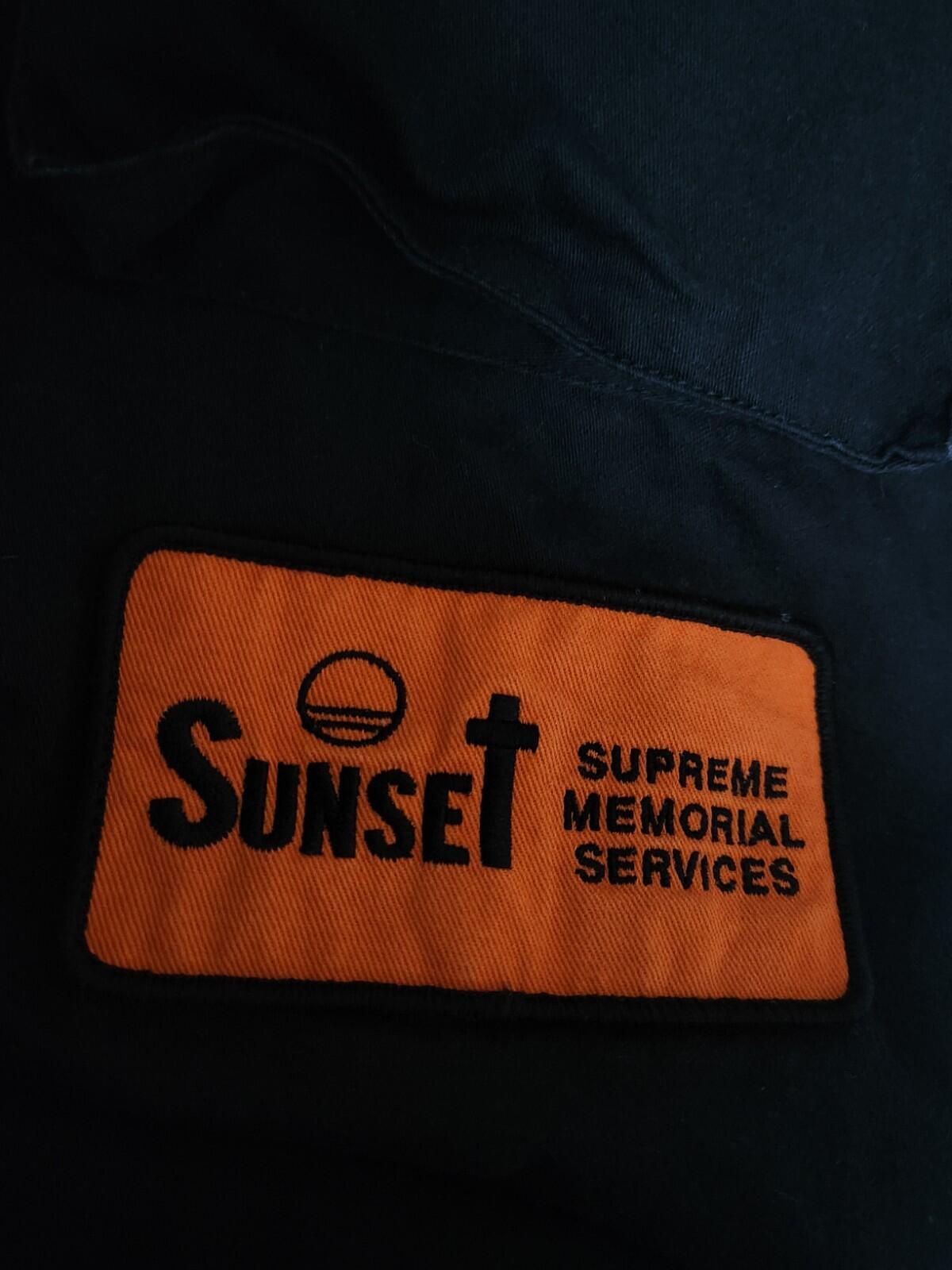 SS17 Supreme BDU Hemd Sunset Washed Schwarz Größe S