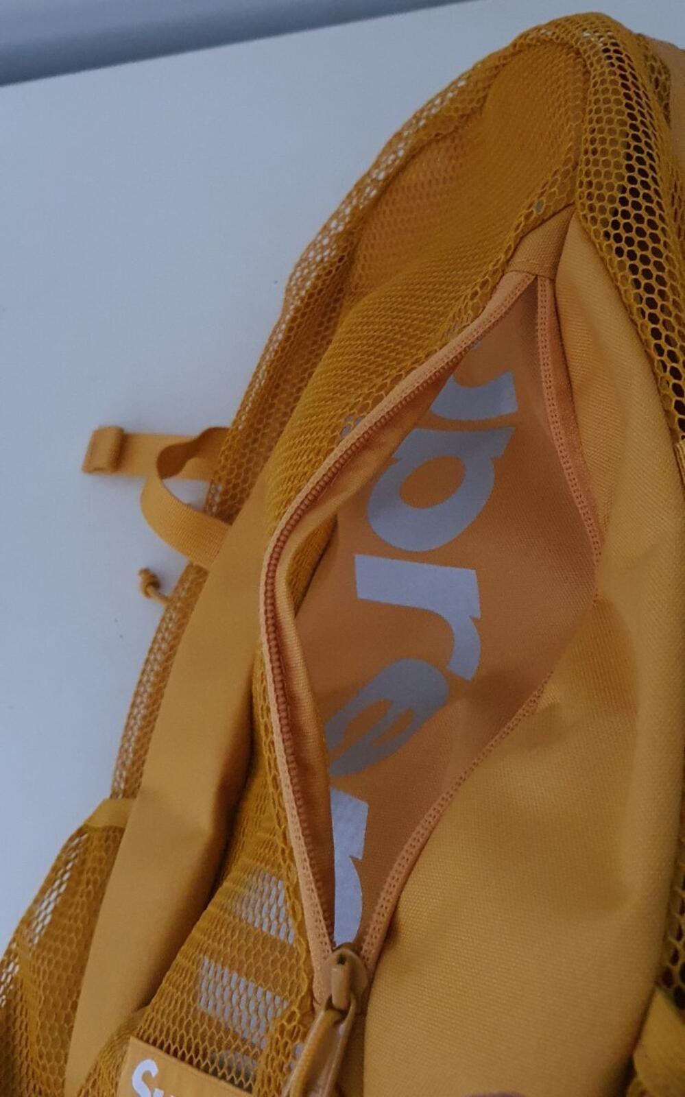 SS20 Supreme gold backpack Cordura yellow