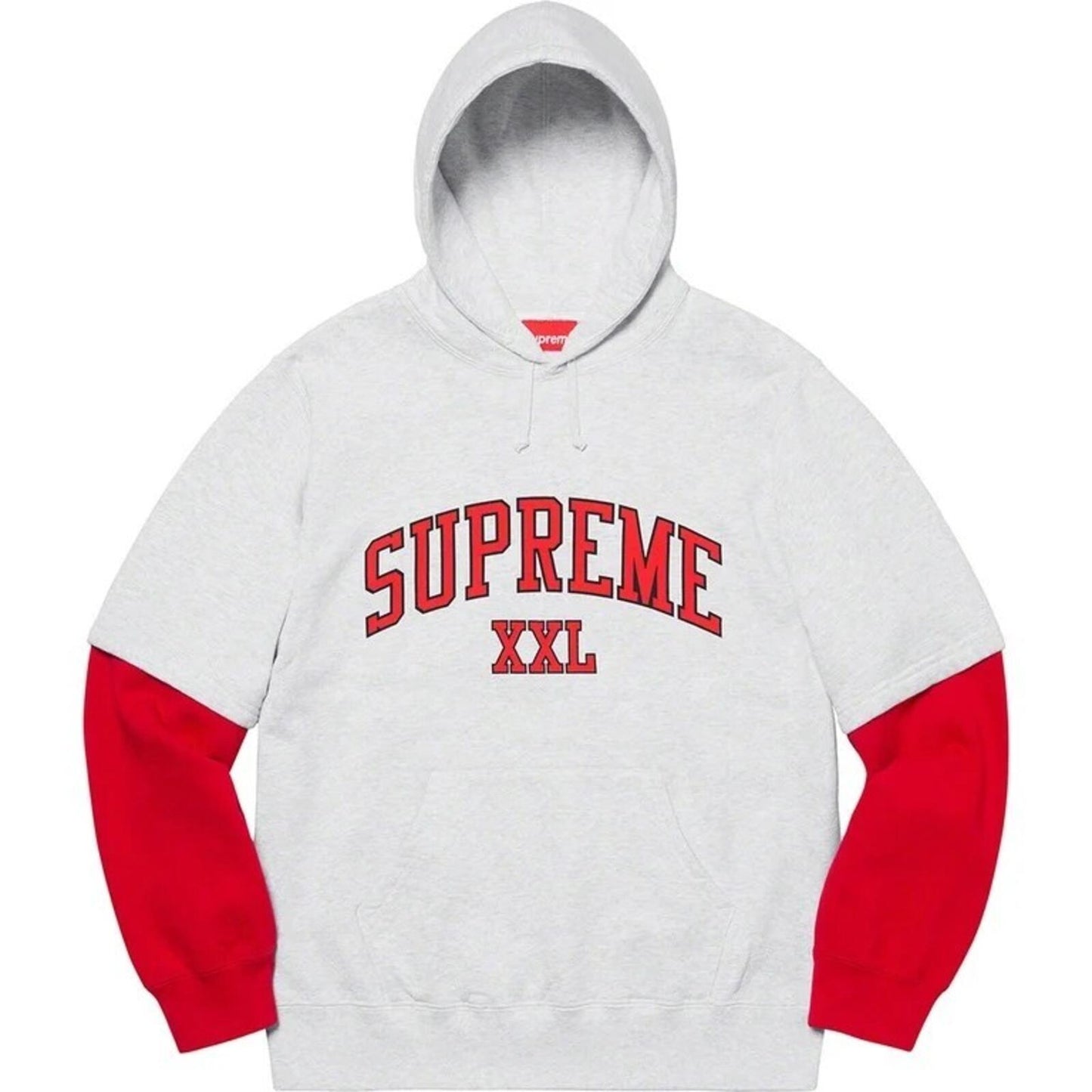 SS20 Supreme XXL Hooded Sweatshirt Ash Grey Size M