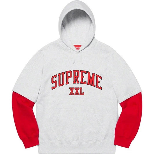 SS20 Supreme XXL Hooded Sweatshirt Ash Grey Size M
