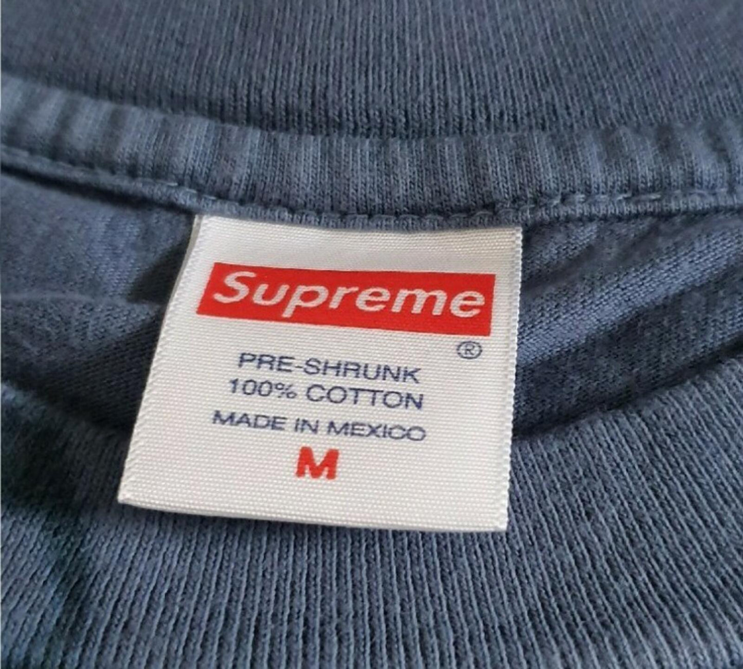 FW19 Supreme Clowns bleached navy Tee M medium T-shirt