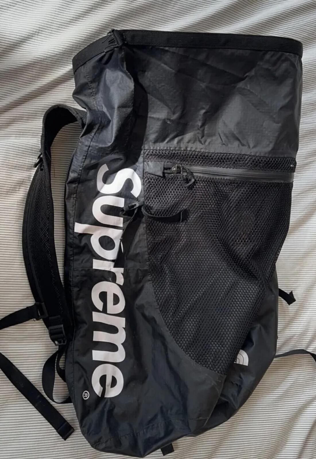 SS17 Supreme x The North Face waterproof backpack Black TNF Bag