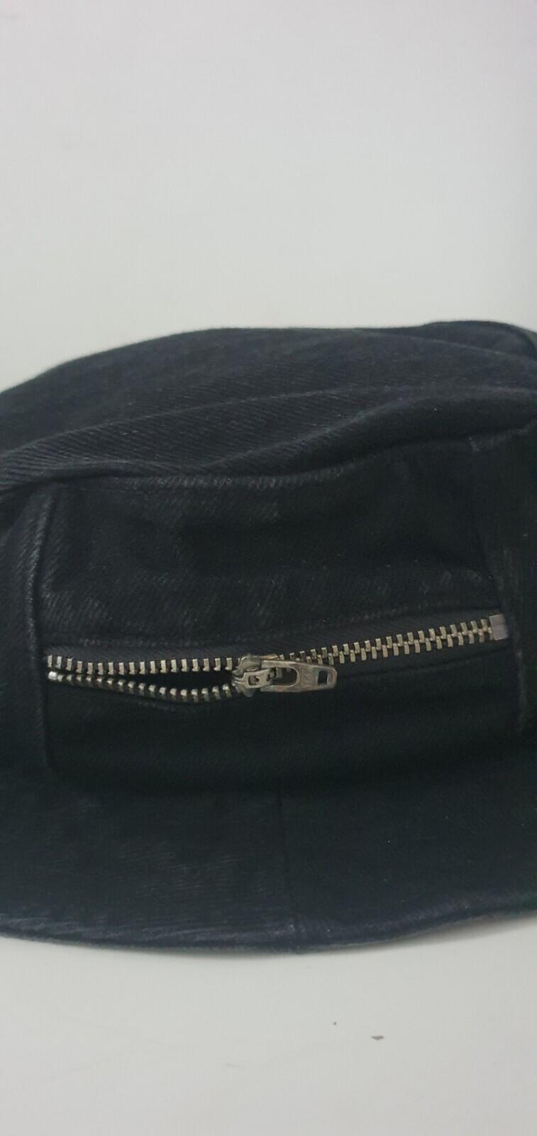 SS19 Supreme Zip Twill Crusher Hat Black Size M/L