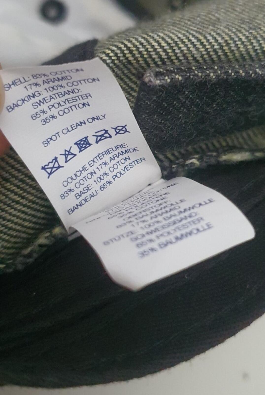 SS22 Supreme x KEVLAR Denim S Logo 6-Panel Cap Schwarz aus Kevlar
