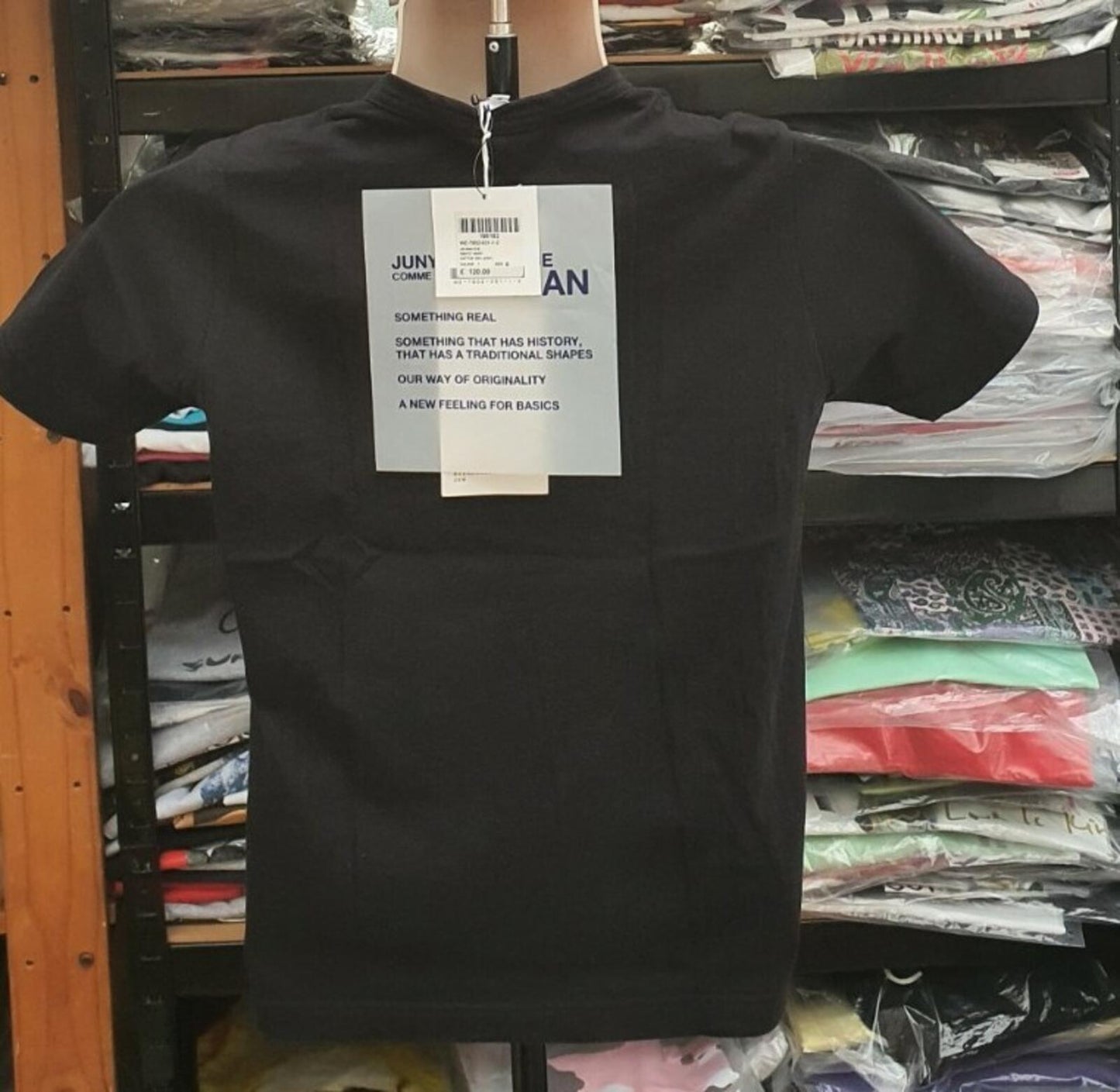 Comme Des Garçons Junya Watanabe MAN eYe Tee black T-shirt CDG S small RRP £120