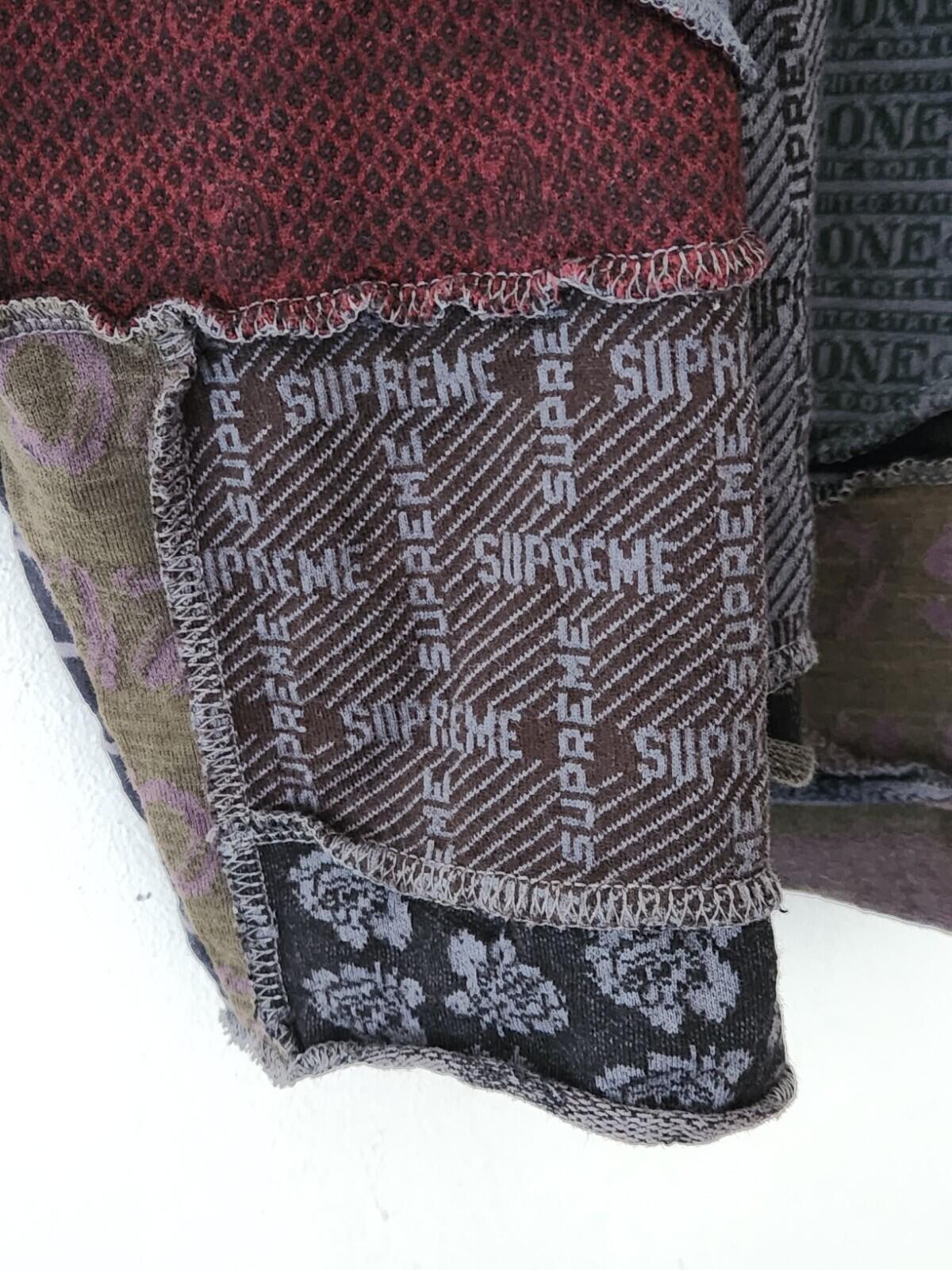 SS23 Supreme Patchwork Jacquard L/S sleeve M Medium Jumper Crewneck L Large