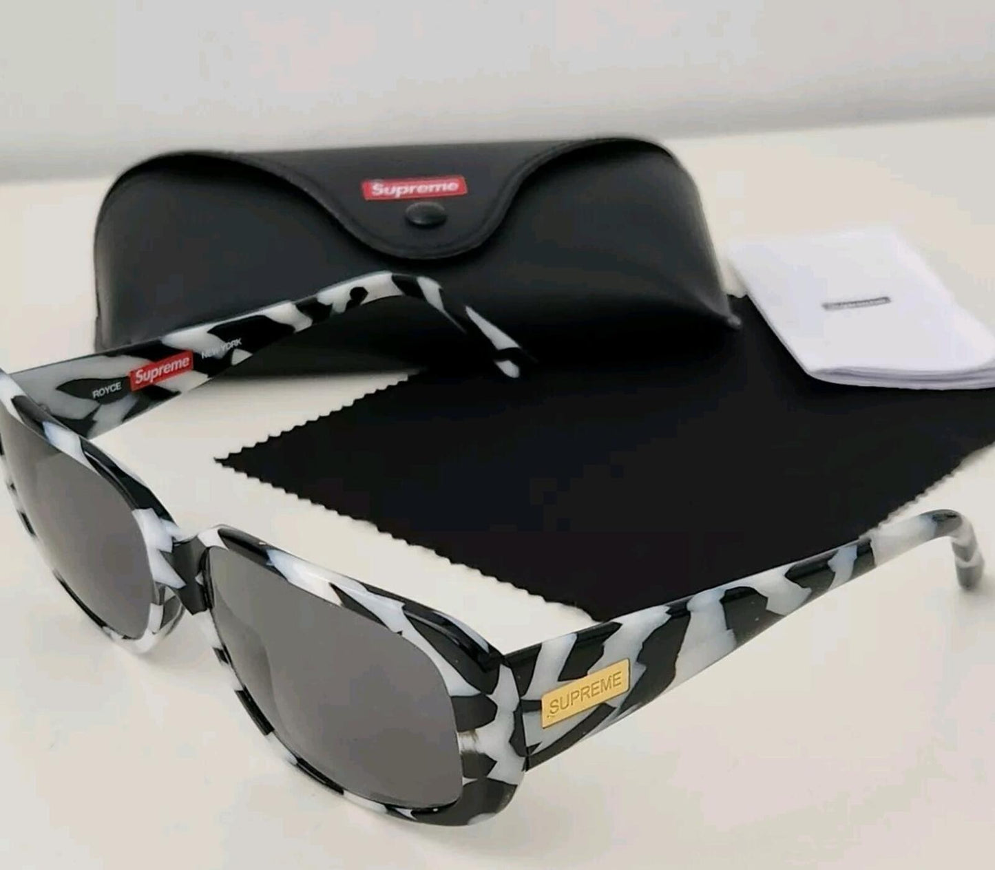 SS20 Supreme Royce Sunglasses Zebra