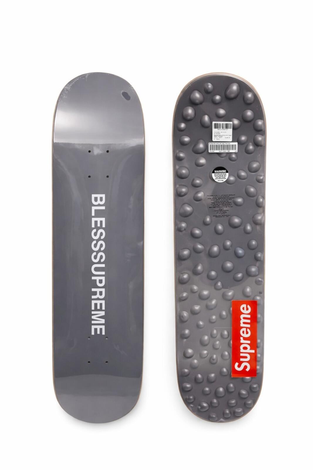 FW23 Supreme Supreme Bless Reflexology Skateboard Silver Size 8.25"