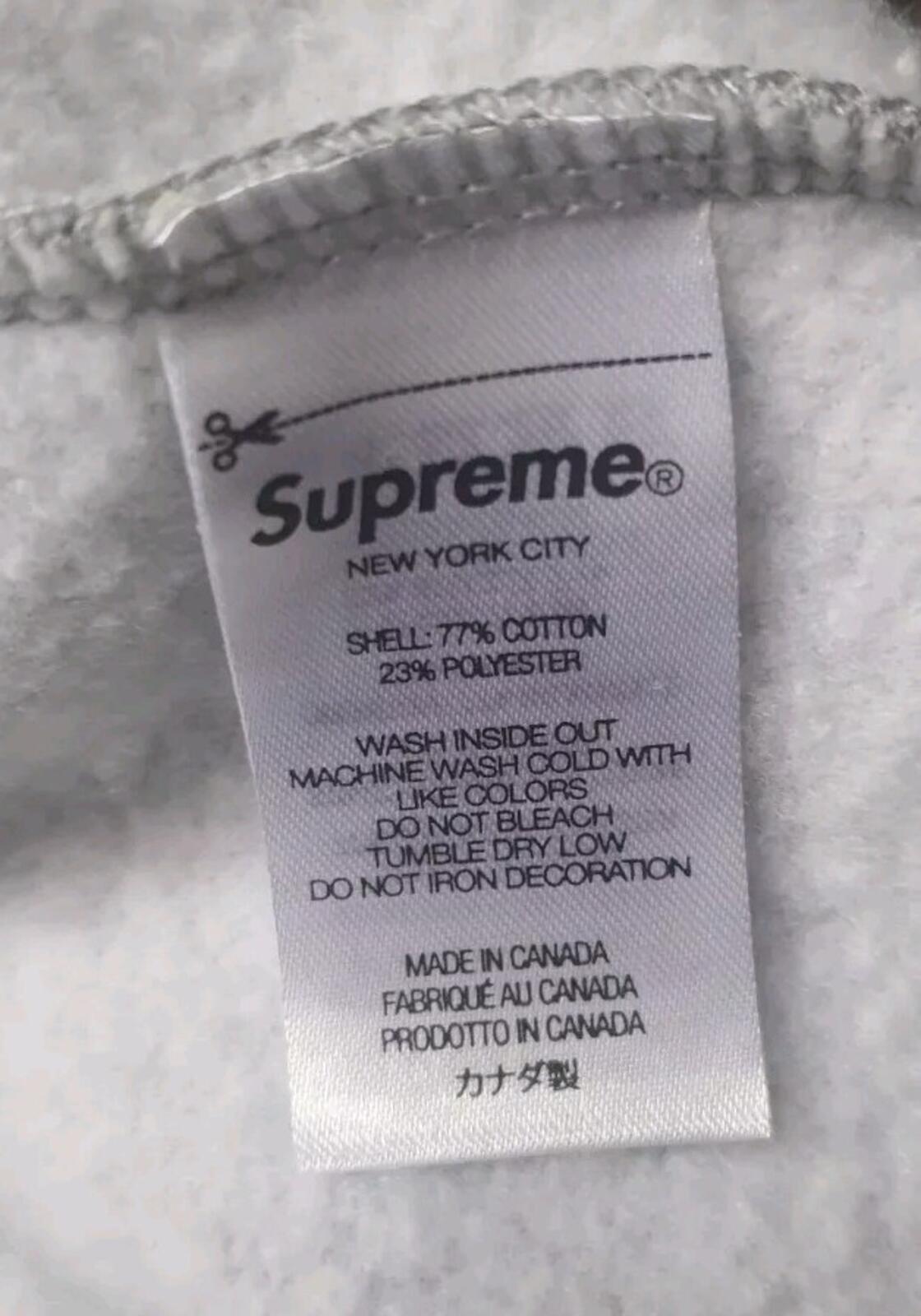 SS23 Supreme Fiend Hooded Sweatshirt Heather Grey Size M