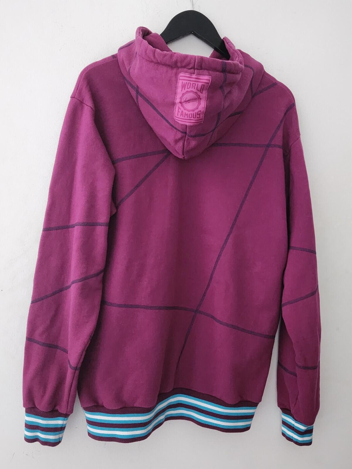 SS07 Supreme College Pullover hooded sweatshirt M Medium Violet hoodie vintage