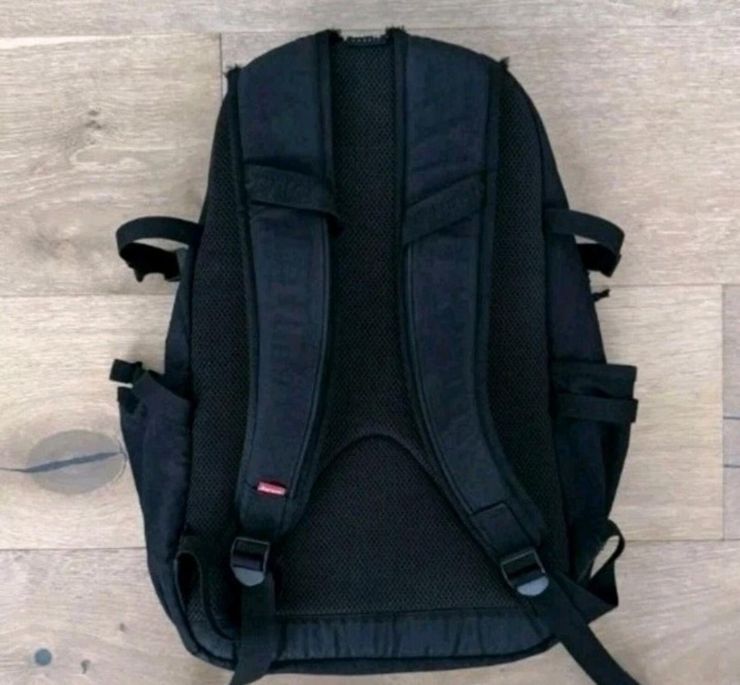 FW20 Supreme Backpack Black Bag Water Resistant Nylon Rucksack
