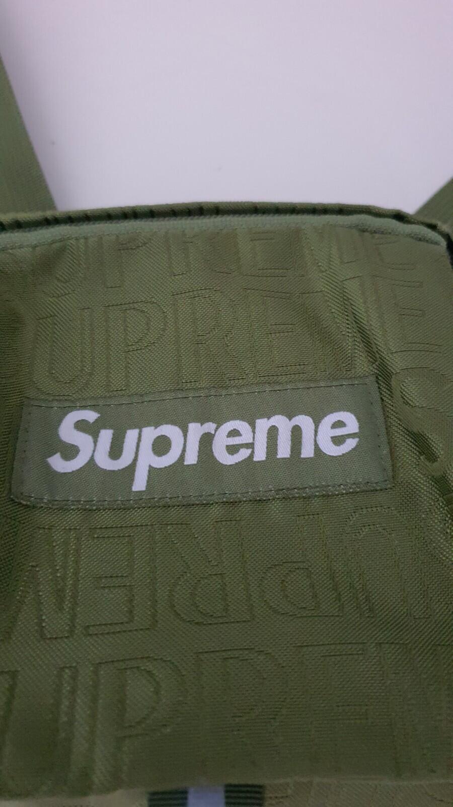 SS19 Supreme olive shoulder bag cordura fabric green