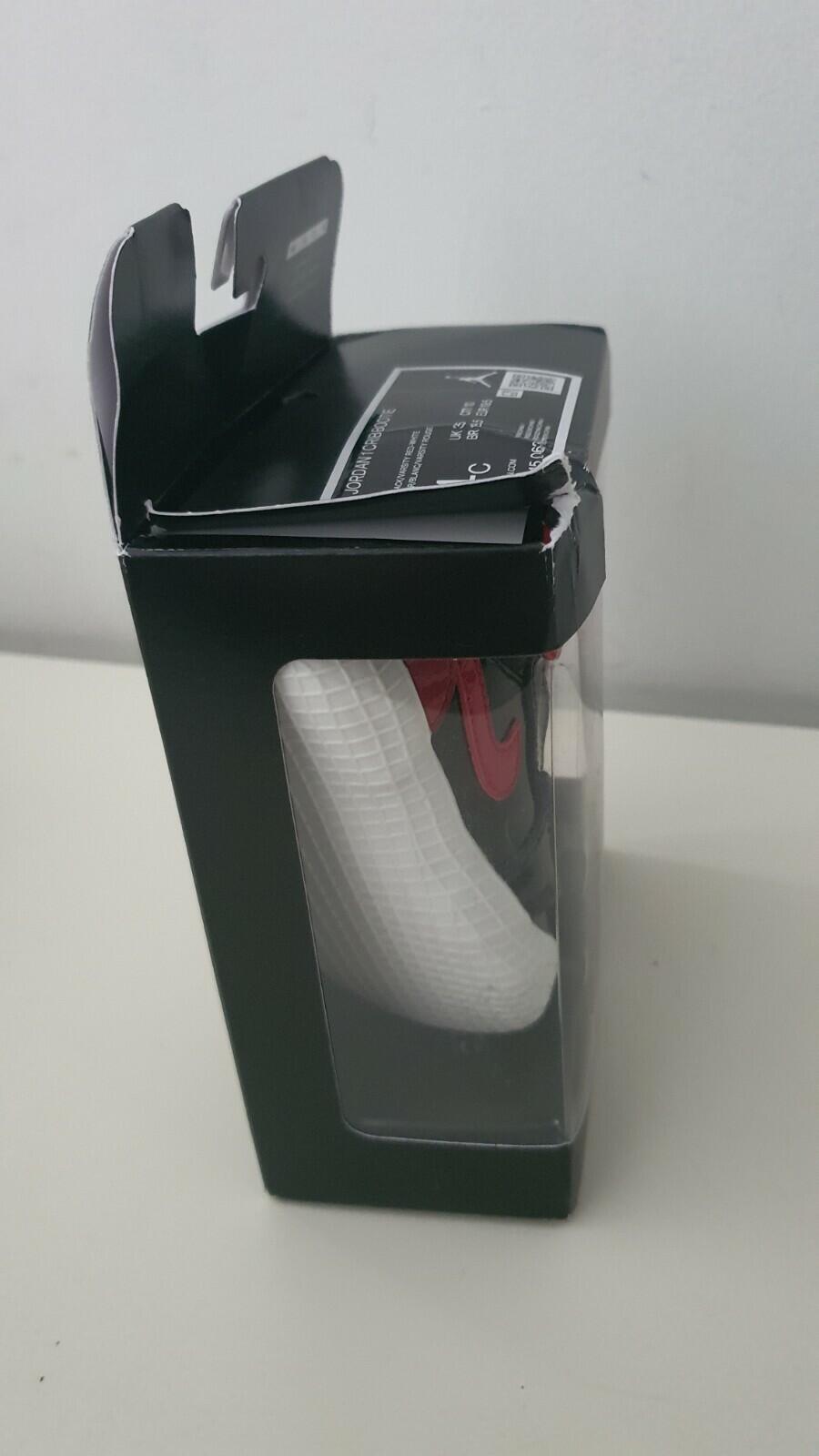 JORDAN 1 Crib Bootie US 4C UK 3.5 EUR 19.5 Baby Bootie Infant nike Bred patent