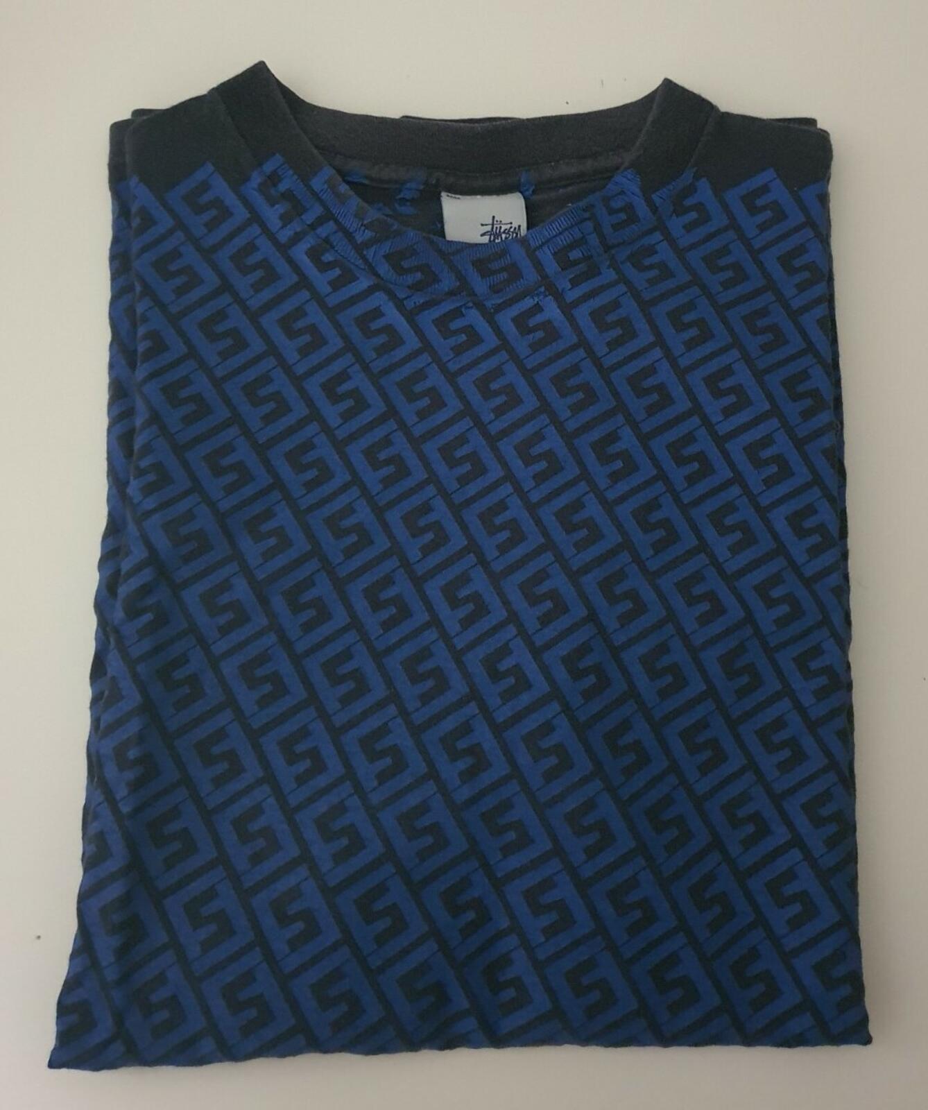 STUSSY Vintage Monogram Tee Black Size M