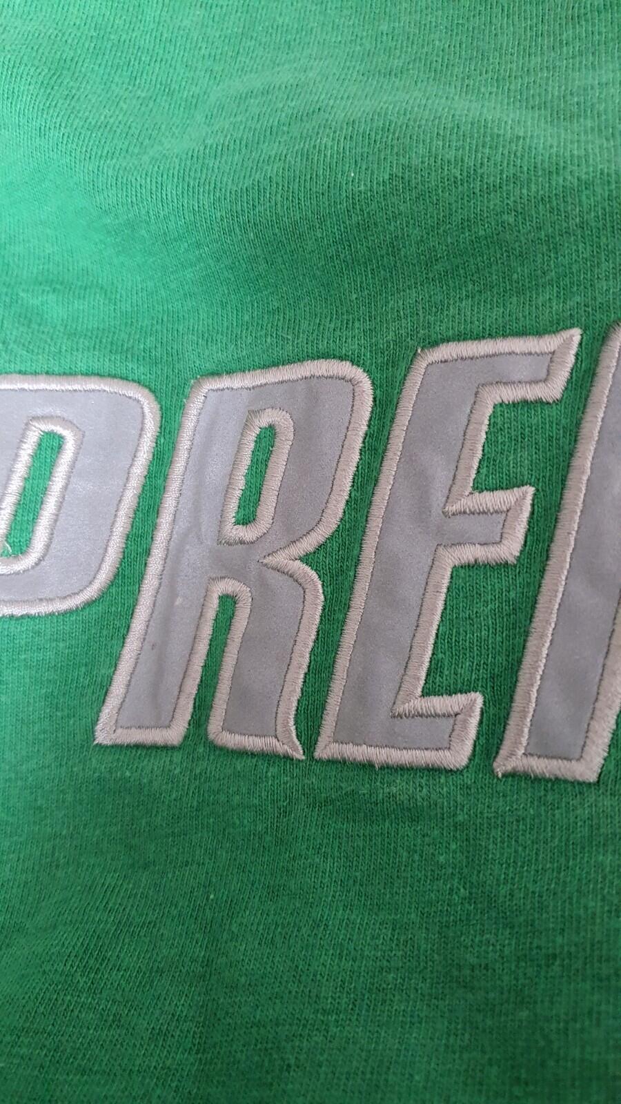 FW17 Supreme Reflective L/S Top Tee Größe XL T-Shirt meliertes Kelly-Grün