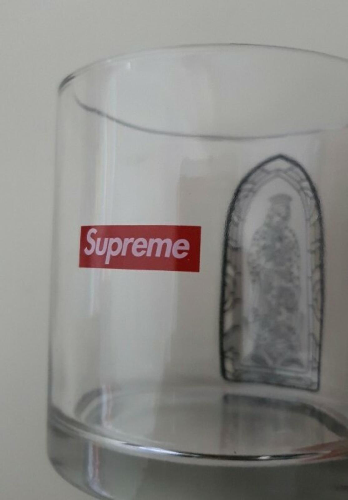 FW13 Supreme Koba Virgin Mary Candle (Glass Only) clear box logo Rare Accessory